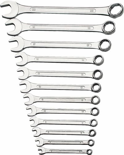 Bruder Mannesmann Steekringsleutelset - 12-delig - vanadium staal - 6-22 mm - in kunststof etui