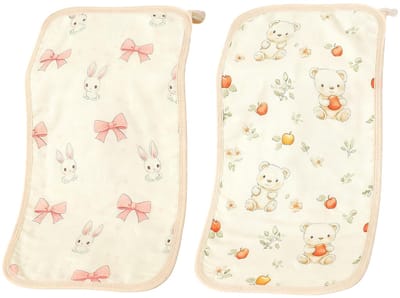 2 stuks vierkante mousseline doeken van 100% katoen, mousseline, 25 x 50 cm, gaasdoeken voor pasgeborenen, borstvoeding, handdoek, deken, babydeken, comfortabel, zacht, ademend