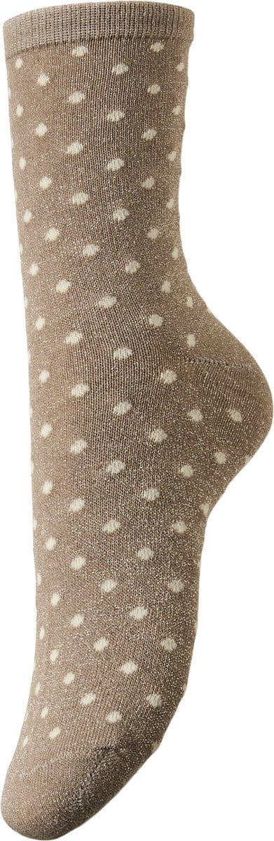 Dames sokken 1-pack - Dots - Vrolijke en leuke dames sokken met stippel print - DSS17094859 - Wit