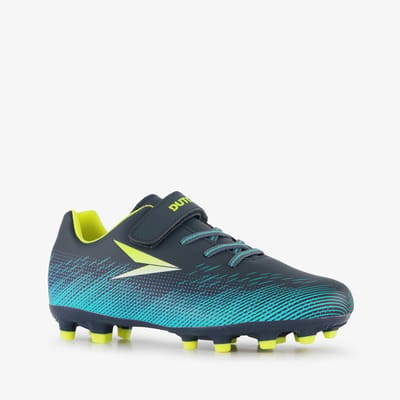 Dutchy Vision FG kinder voetbalschoenen blauw geel - Maat 28 - Uitneembare zool