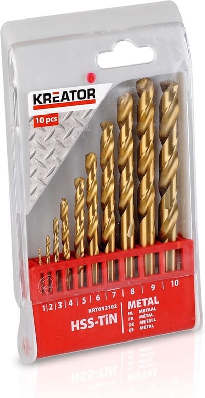 Kreator  KRT012102  Metaalboren - 10 delige set - 110mm