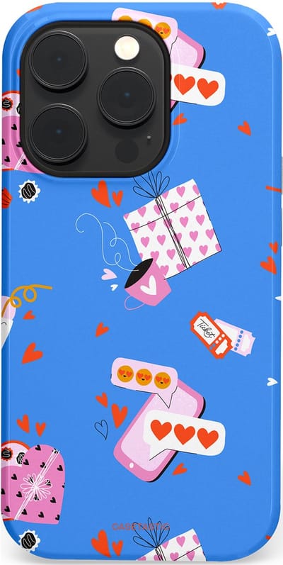Casetastic Hoesje Geschikt voor Apple iPhone 14 Pro Magsafe - Stijlvolle Beschermende Duo-layer Case - Romantische Date