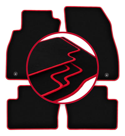 CARLUX-RED automatten voor: Opel Insignia A sedan, stationwagen, grand tourer, liftback (2008-2017)