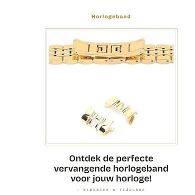 Dailygoods- Horlogeband Hoogwaardig Roestvrij Staal - Draagbare Vervangende Horlogeband - Horlogeband Inkorter - Ergonomisch Ontwerp - Comfortabele Draagervaring - Gebruiksvriendelijk Accessoire - Horlogeriem