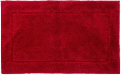 Casilin Badmat Antislip 70x120cm Orlando - Waterabsorberende Badkamermat - Wasbaar en Sneldrogend - Voor Douche en Bad - Hoogpolig - Acryl - Rechthoek - Rood