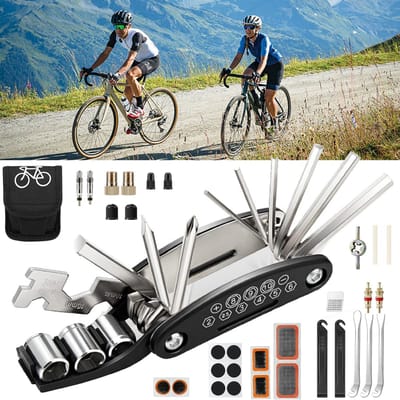 Fietsgereedschapset - Bandenreparatieset - Fietsreparatieset - Fietsmultitool - Voor Racefietsen Mountainbikes En Bmx-Fietsen