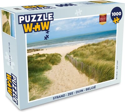 Puzzel Strand - Zee - Duin - België - Legpuzzel - Puzzel 1000 stukjes volwassenen