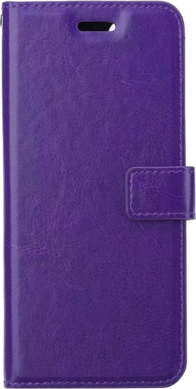 Hoesje Met Pasjeshouder - Geschikt voor Apple iPhone 14 Pro - Luxe Bookcase Portemonee - Flip Case - Kunstleer Book Case - Flipcase - Book Cover - Walletcase - Portemonneehoes - Paars
