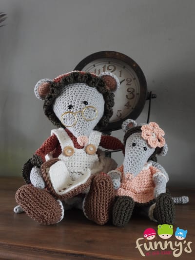 Haakpakket Funny Mouse set Oma leest voor