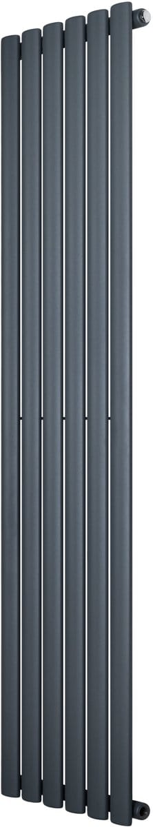 Ovale design radiator - 1 kolom - 1600x360 mm - grijs