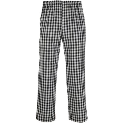 Pantalon Homme Taille Élastique Ample Poches Latérales Doux Respirant Imprimé Carreaux Décontracté Gym Entraînement Jogging Pantalon de Survêtement Long Extérieur L blanc noir