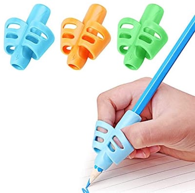 Potloodhandgrepen voor Kinderen - Schrijfhulp en Houding Correctie Tool, Set van 3