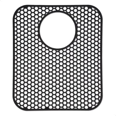 Bodo® Gootsteenmat - Rechthoekig - Zwart - 34 x 29 cm