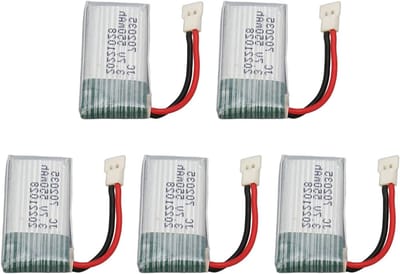 Vervangbare Drone Accu 5 Stuks 3.7V 550mAh voor RC Drones, Oplaadbare Batterij voor UAV's en Accessoires