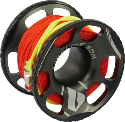 Apeks Lifeline Spool - 60m - Aluminium