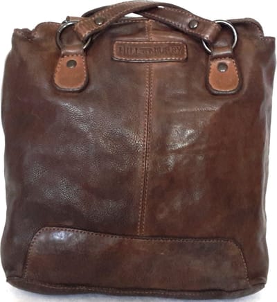 HillBurry Schoudertas - Rugtas (Bruin) - Praktisch Model - Optimaal Formaat - (hxbxd) 25cm x 25cm x 10cm
