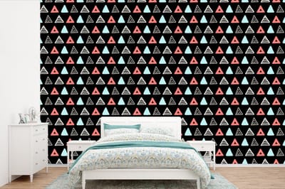 Behang - Fotobehang Jongens - Design - Driehoek - Breedte 360 cm x hoogte 240 cm