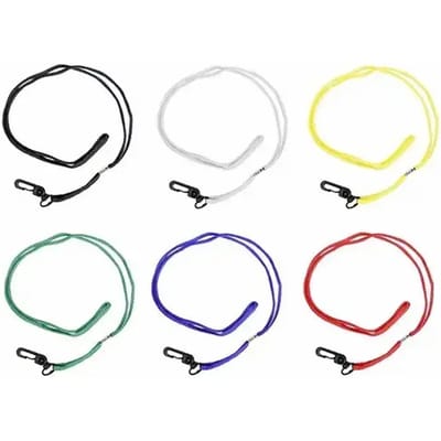 12 Lanyard voor fluit 50 cm met handgreep PVC-verpakking