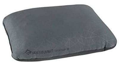 Ultralight Deluxe Reiskussen - Opblaasbaar en Antislip - Ideaal voor Camping en Fietstochten - Compact en Licht - 34 x 24 x 13 cm - Grijs