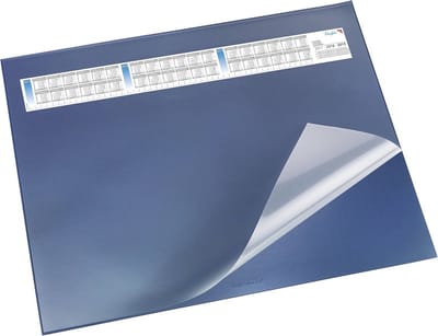 Bureauonderlegger met Kalendermogelijkheid en Antislip Ondergrond, 40 x 53 cm, Blauw