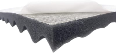 Akoestisch schuim noppenschuim - Geluidsisolatiematten voor effectieve akoestische isolatie 100 cm x 49 cm x 3 cm