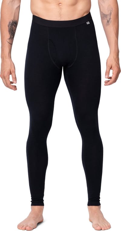 DANISH ENDURANCE Thermo Leggings - Heren - met Gulp - Merino Wol - Zwart - Maat 3XL
