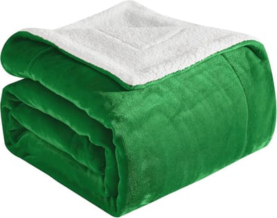 Reversible Flanel Sherpa Plaid - Ultra Zacht Fleece Deken voor Bank en Bed