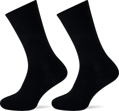 Teckel - Dames Sokken - Badstof zool - 2-Pack - Maat 36/42 - Zwart