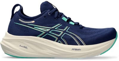Asics Gel-Nimbus 26 - Hardloopschoen - Blauw/Wit - Maat 36 Dames