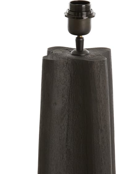 Light & Living Vloerlamp Navelli Mangohout, 125cm - Zwart (excl. kap)