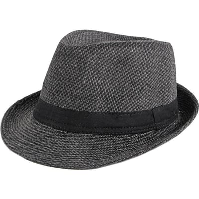 Lente Zomer Wollen Bruiloftshoed voor Mannen van Middelbare Leeftijd Koppels Mode Herfst Winter Feest Ruit Luxe Design Jazz Hoed Fedora Hoed Vrouwen gray