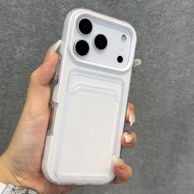 Luxe Snoep Kaartsleuf Tas Houder Mat Telefoonhoesje Voor iPhone 17 Pro Max Air 16 15 14 13 12 11 Portemonnee Schokbestendig Zacht TPU Hoesje iPhone Air