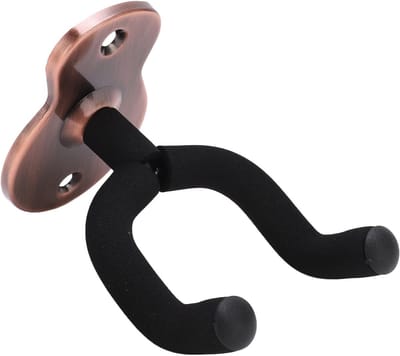 Gitaar Muurbeugel - Instrumentenhaak Houder - Instrumenten Ophangen - EVA-vulling Krasvrij - 38-55 mm Hals - Roze Goud