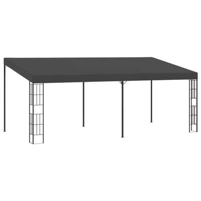 vidaXL Wandprieel 3x6 m stof antracietkleurig