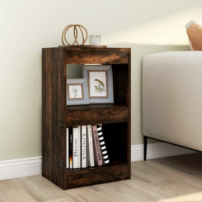 vidaXL - Boekenkast/kamerscherm - 40x30x72 - cm - gerookt - eikenkleurig