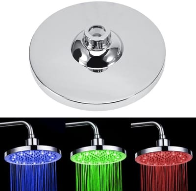 OmGoods - Dailygoody - LED Overhead Shower - RGB Douchesysteem - Kleurrijk en modern - Rond - Temperatuurgevoelig - Ideaal voor badkamer - Polished finish
