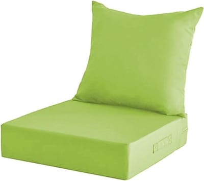 Kussenset Tuinstoelen - Zitkussens Buiten - Comfortabel Zitten - Waterdicht Kleurvast - 22 inch - Fruitgroen