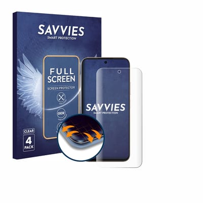 Savvies - Screenprotector voor Oppo A6 - Folie Beschermfolie transparant volledig dekking 4 Stuks