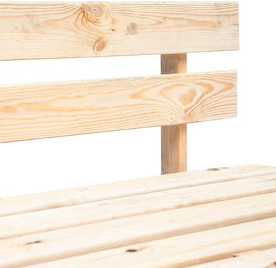 Tuinbank Pallet - Zitbank Buiten - Ontspannen in Tuin - Geïmpregneerd Grenenhout - 110 x 65 x 55 cm - Natuurlijk