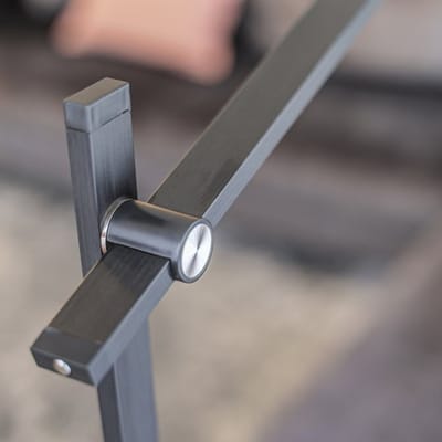 Vloerlamp Stekk 2690ZW Zwart - Draaibaar en kantelbaar - Design - Mexlite - 8 Watt LED, instelbare hoogte 135-170 cm