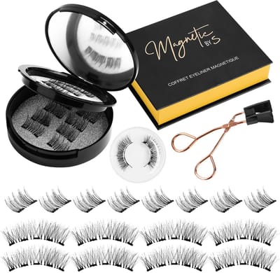 Dailygoods- Wimpers 8 Paar - Magnetische Wimpers - 3D Wimpers - Herbruikbaar - Waterdicht - Natuurlijke Look - Kunstwimpers