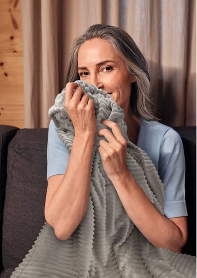 Fleece deken - taupe - Gr. Standaardmaat van Goldner Fashion