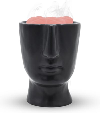 Scentchips® Visage - Waxbrander - Geurbrander - Oliebrander - Wax Melts Brander - Aromabrander - Ook Geschikt Voor Essentiële Oliën - Geurolie - Waxmelts - Zwart