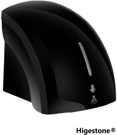 Handdroger | Nieuwe Model | 1800 Watt | Droogtijd 10 - 12 Sec. | Luxe | Snel Je Handen Drogen | Papier Dispenser | Horeca | Higestone | Zwart