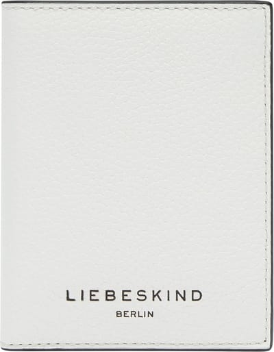 LIEBESKIND BERLIN Leren Kaarthoes Hilla Small Pebble Arcie Card Etui Arctic Crème