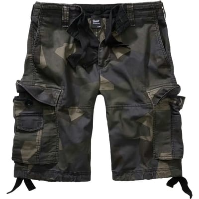 Brandit - Vintage M90 darkcamo Cargo Korte broek - M - Donkergroen/Multicolours