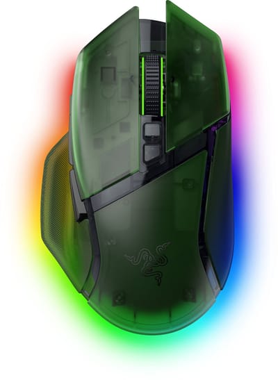 Razer Basilisk V3 Pro 35K - Draadloze Ergonomische Gaming Muis - 35.000 DPI - Phantom Green Edition