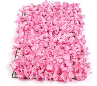 Floral Achtergrond voor Bruiloft en Tuindecoratie - DIY Fotowand in Wit en Roze 40 x 60 cm, Perfect voor Feestjes en Evenementen