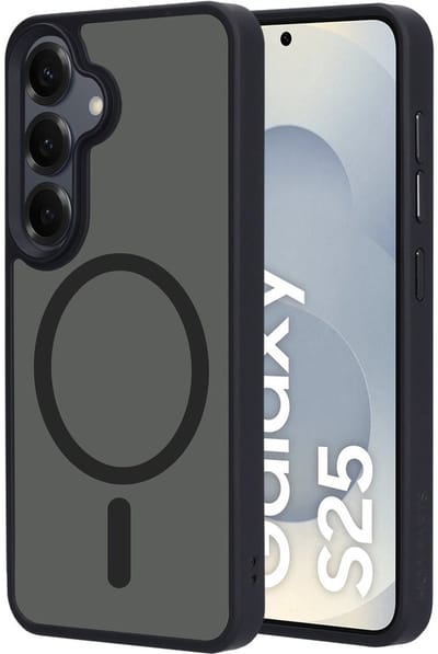 Mobiparts hoesje geschikt voor Samsung Galaxy S25 - Hardcover - MagSafe - Zwart