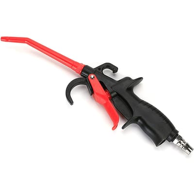 Luchtblaaspistool, Luchtblazerpistool met Hoge Doorstroming voor Compressor met Verlengd Mondstuk, Stofverwijderaar voor rood zwarte kleur